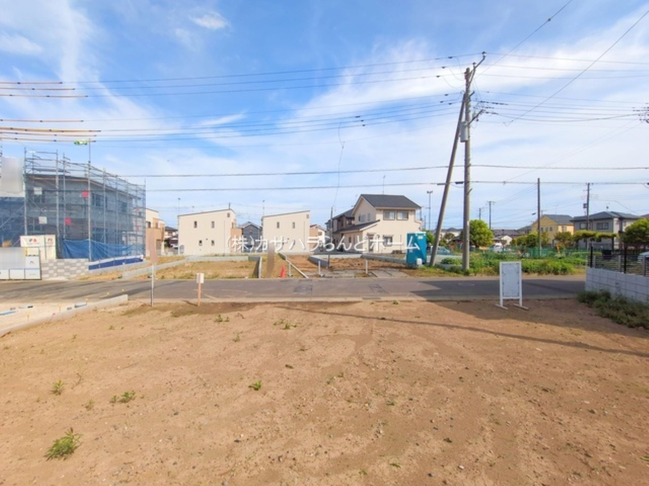 川越市藤木町　建築条件無し売地　全５区画　仲介手数料無料土地！