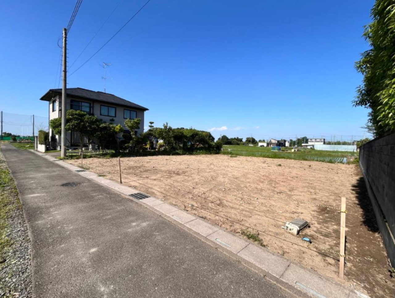 川越市萱沼　建築条件無し売地　全２区画　仲介手数料無料土地！_画像1
