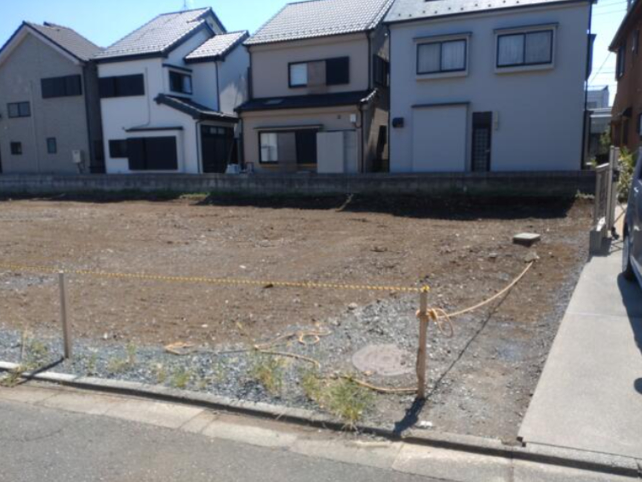 川越市南大塚　建築条件無し売地　全２区画