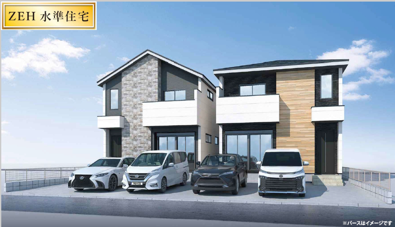 川越市岸町５期　新築一戸建て　全２棟現場　新築仲介手数料０円無料！