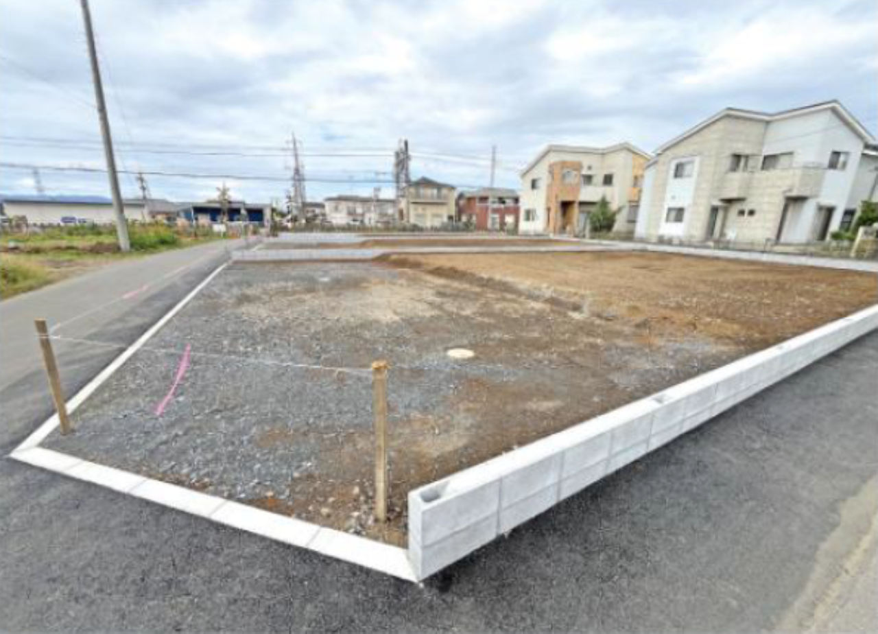 坂戸市浅羽　建築条件無し売地　全３区画　仲介手数料無料土地！