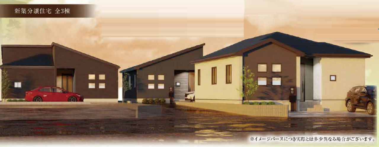 川越市鴨田２期　新築一戸建て全３棟現場　仲介手数料無料_画像1