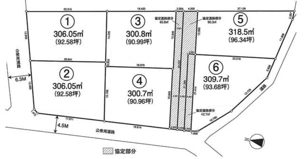 入間郡毛呂山町市場　建築条件無し売地　全６区画_画像2