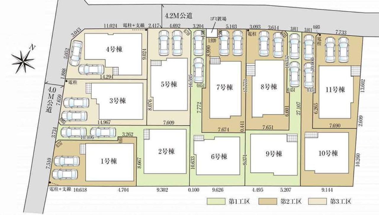 川越市南大塚１３期　新築一戸建て　全１１棟現場　仲介手数料無料_画像2