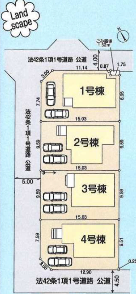 鶴ヶ島市下新田第２　新築分譲住宅　全４棟現場 　仲介手数料無料_画像2