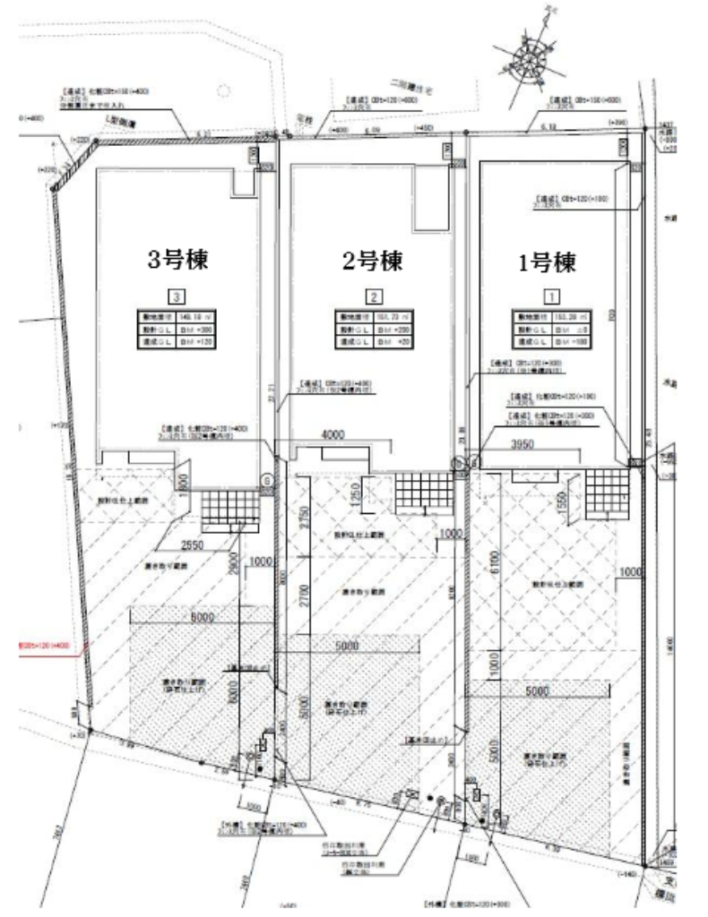 鶴ヶ島市上広谷　新築一戸建て　全３棟現場_画像2