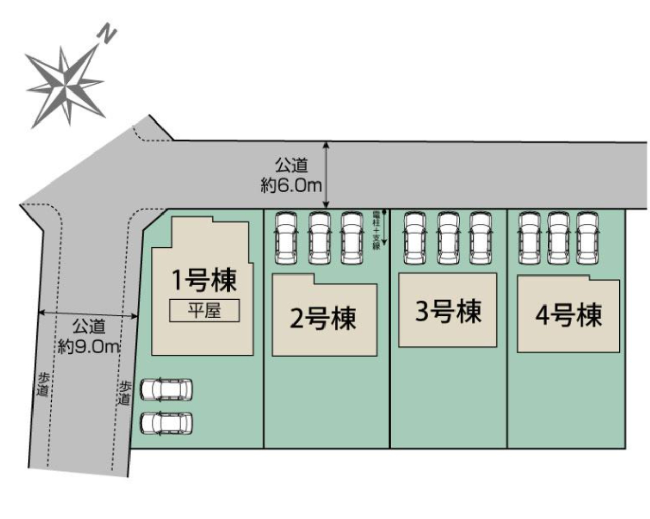越生町越生東６丁目　新築一戸建て　全４棟現場　仲介手数料無料_画像2