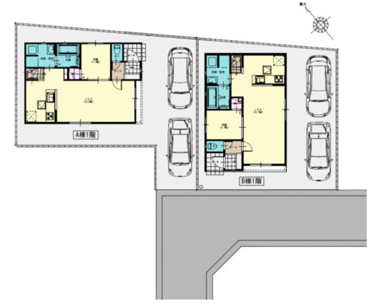 川越市中台２丁目　新築２棟現場　仲介手数料無料_画像2