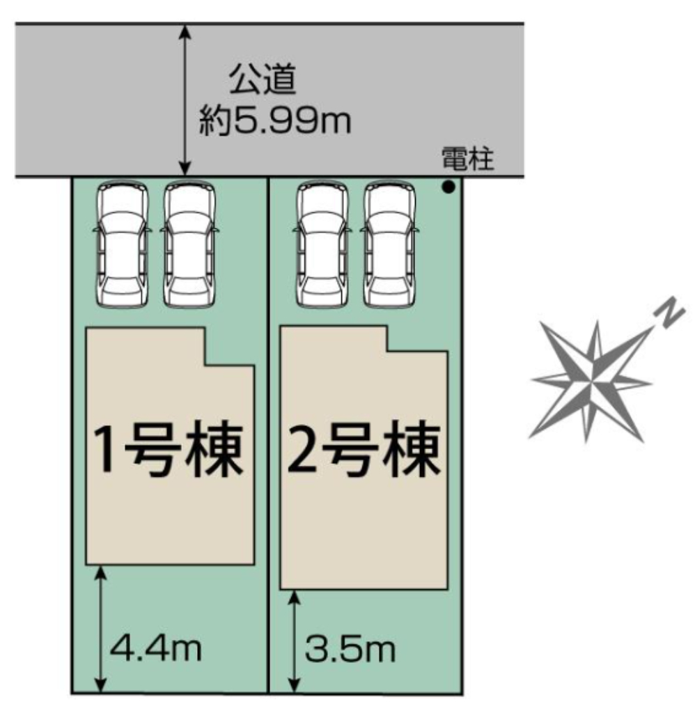 坂戸市千代田４丁目　新築一戸建て　全２棟現場　新築仲介手数料０円無料！_画像2