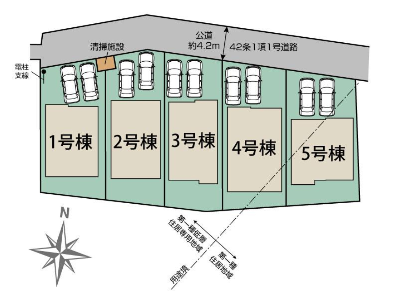 坂戸市花影町２期　新築一戸建て　全５棟現場　仲介手数料無料_画像2