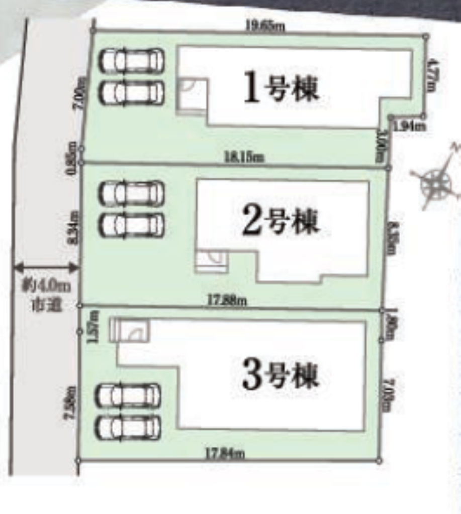 鶴ヶ島市中新田　新築３棟現場　仲介手数料無料_画像2