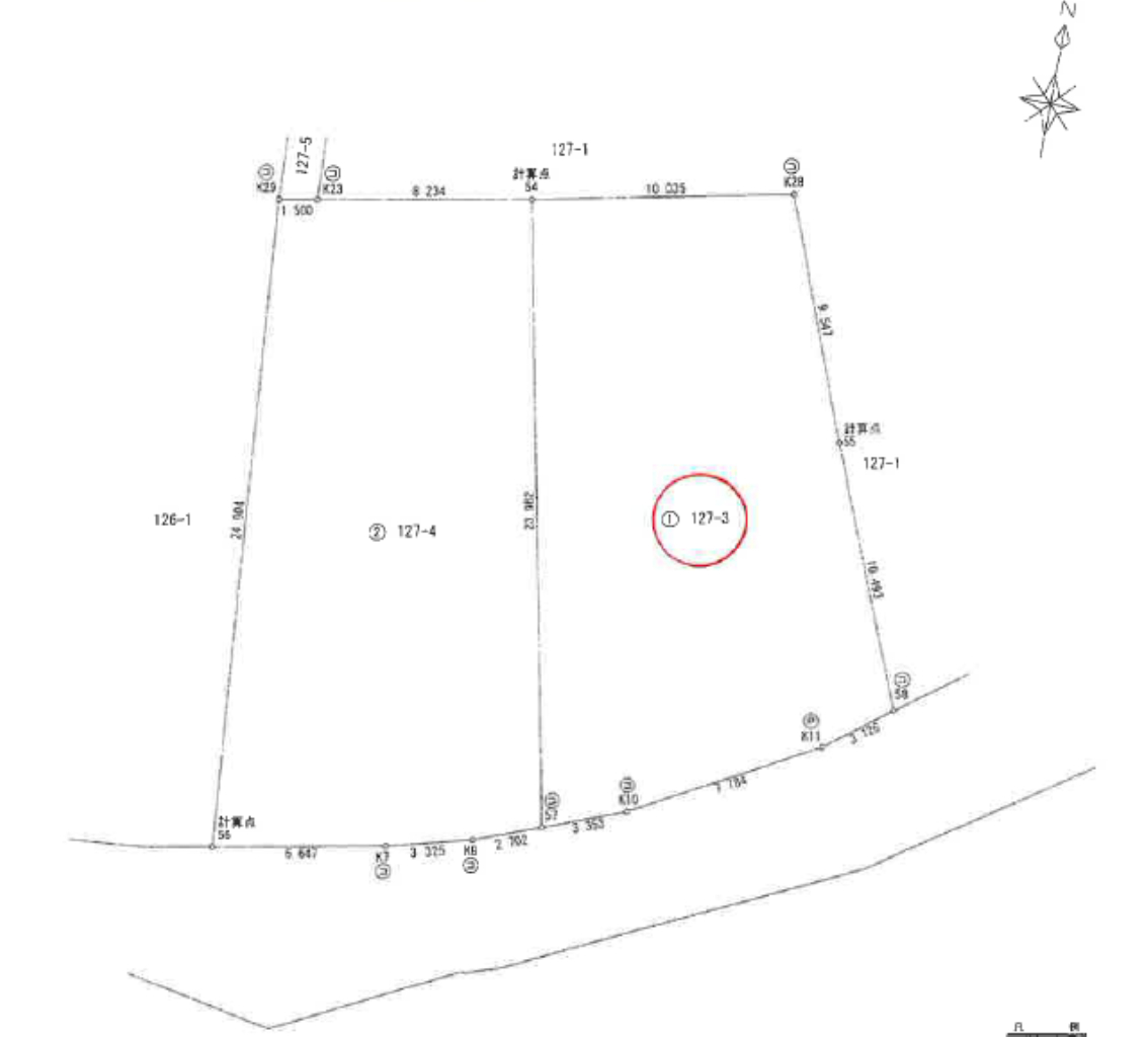 坂戸市北大塚　建築条件無し売地　全２区画_画像2