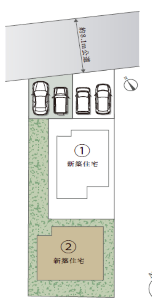 東松山市松山町２丁目　新築一戸建て　全２棟現場　新築仲介手数料０円無料！_画像3