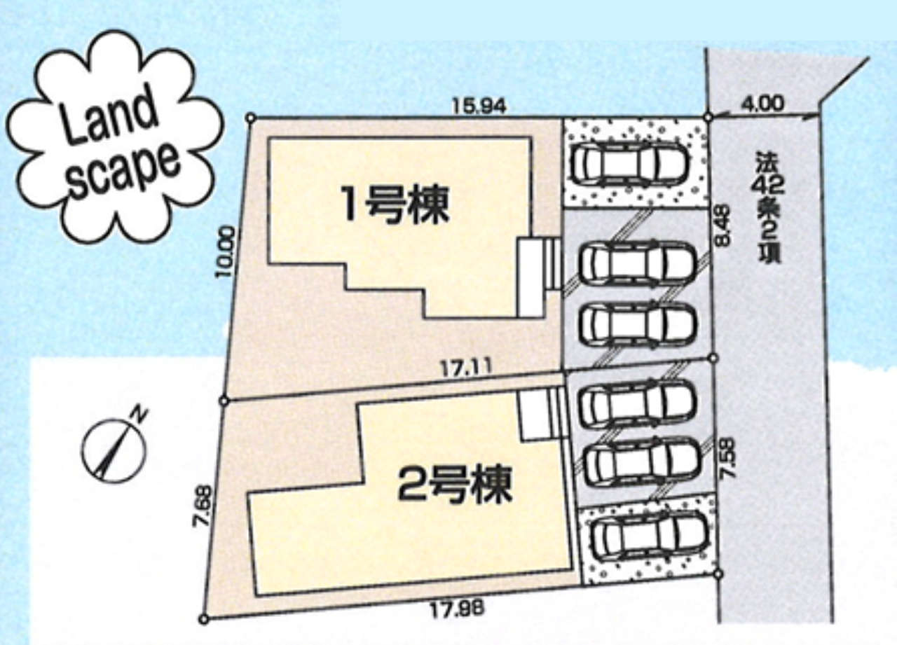 川越市藤間第6 新築一戸建て 全2棟現場 新築仲介手数料0円
