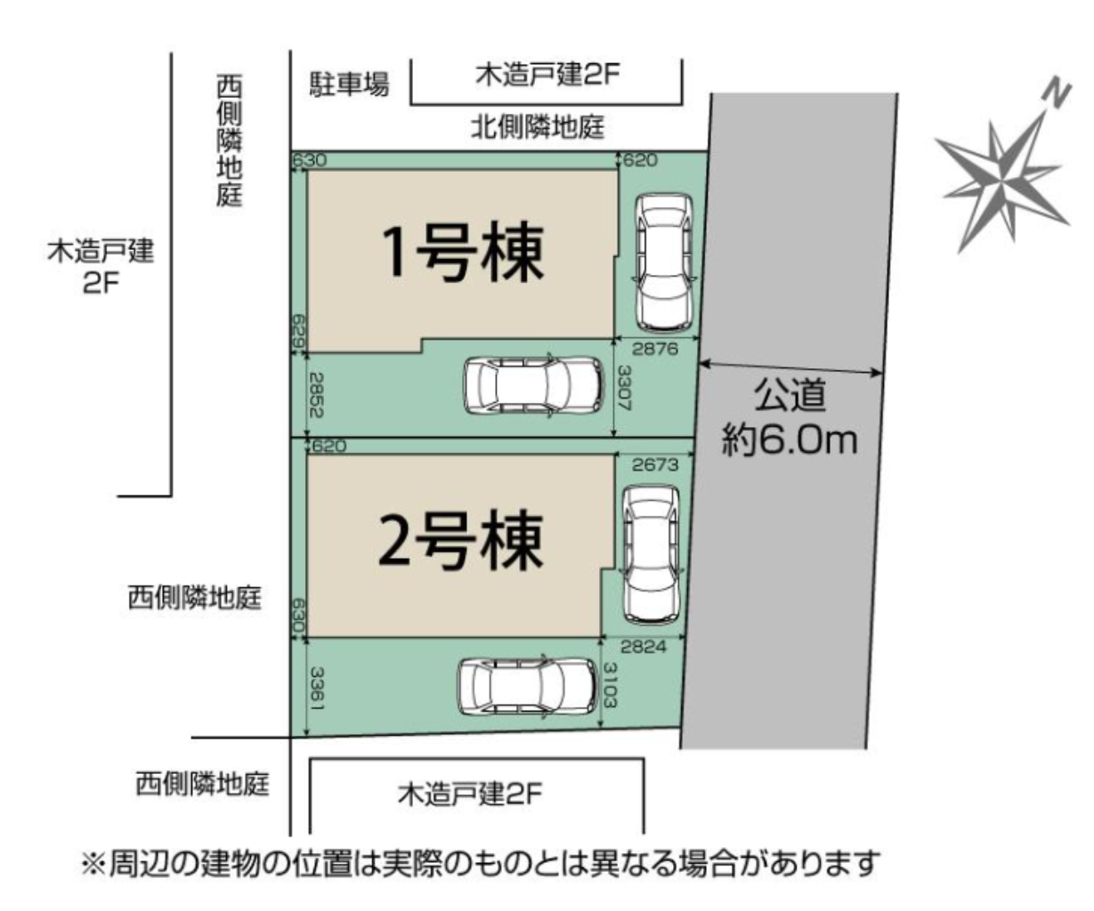 川越市砂新田１丁目３期　新築一戸建て　全２棟現場　新築仲介手数料０円！_画像3