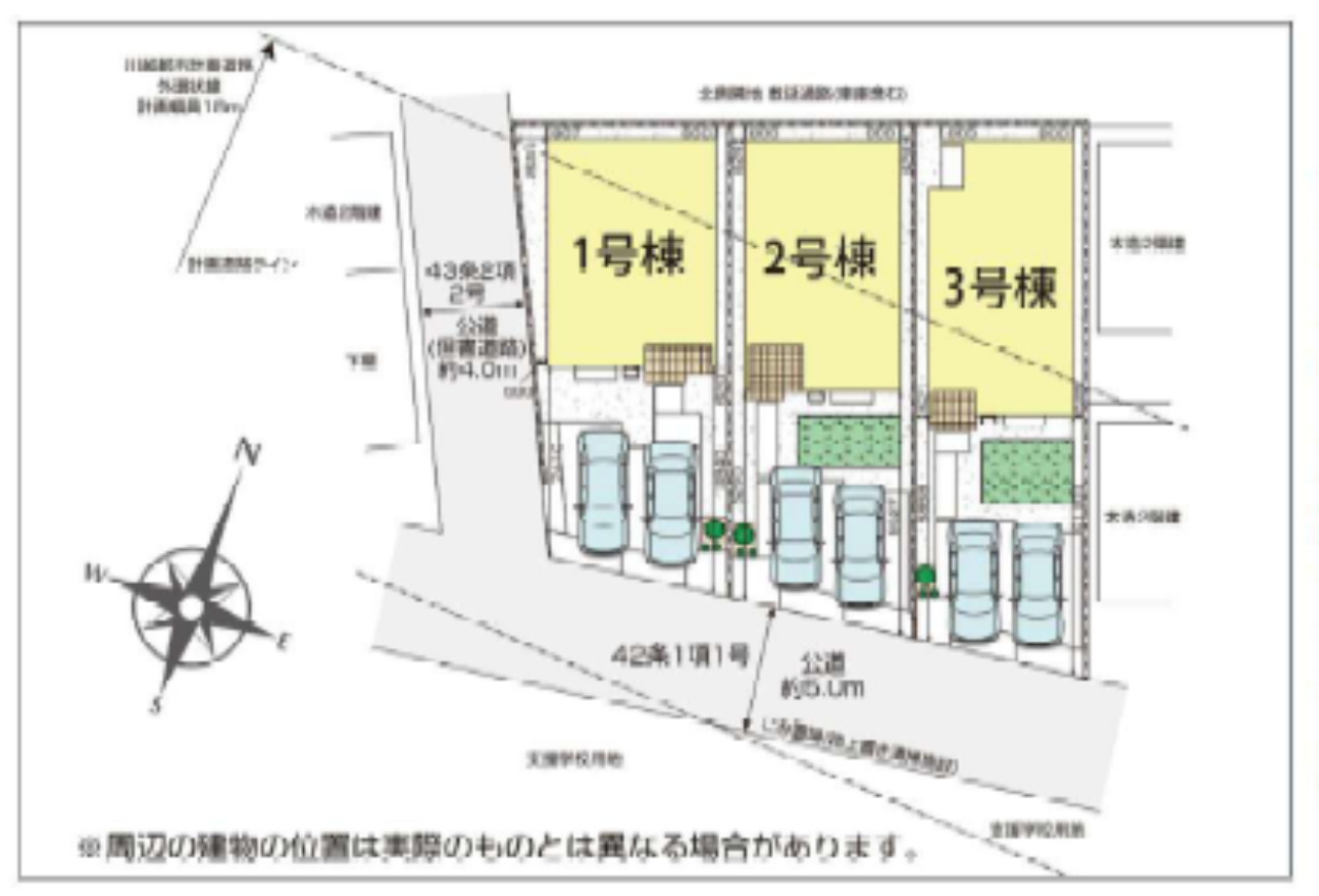 川越市笠幡　新築一戸建て　全３棟現場_画像3