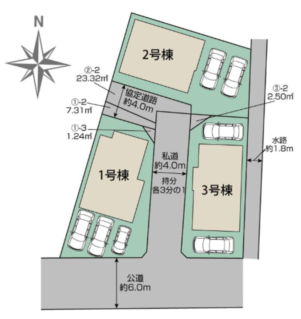 川越市今成２丁目　新築一戸建て　全３棟現場　新築仲介手数料０円無料！_画像3
