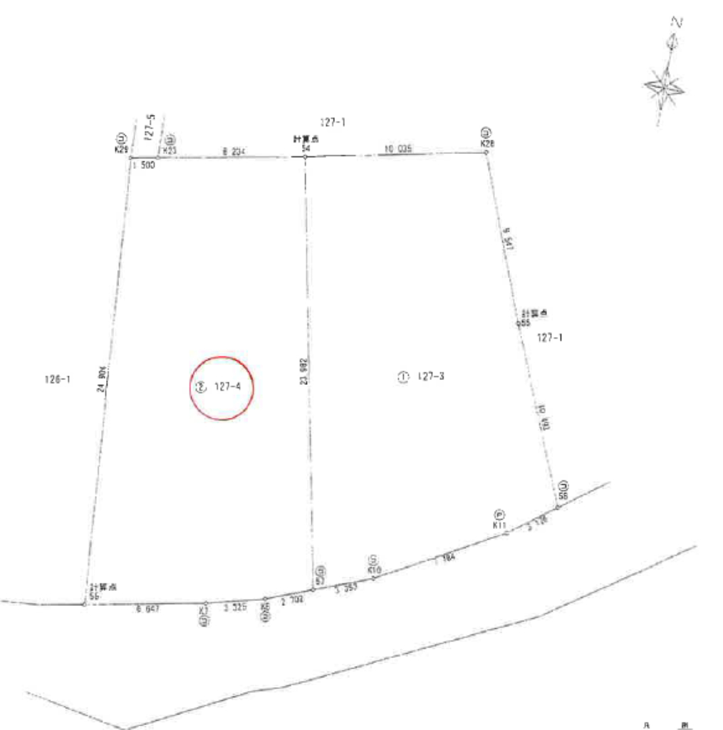 坂戸市北大塚　建築条件無し売地　全２区画_画像3