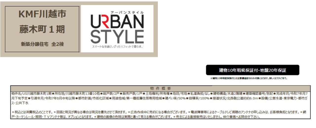 川越市藤木町１期　新築一戸建て　全２棟　仲介手数料無料_画像4