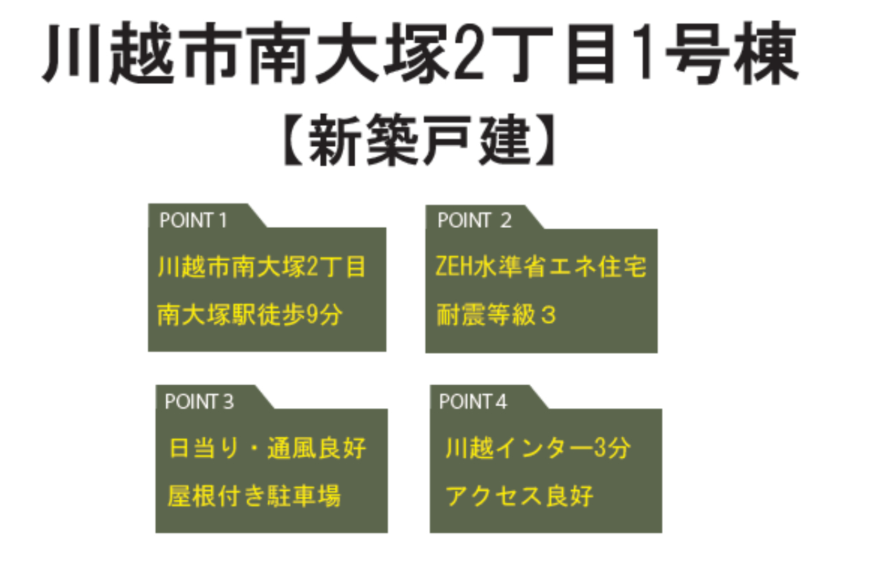 川越市南大塚２丁目　新築一戸建て　全２棟現場　仲介手数料無料_画像5